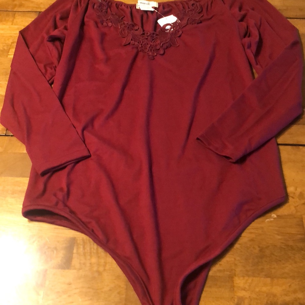 Wine Colored Bodysuit